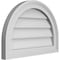Ekena Millwork Round Top Surface Mount PVC Gable Vent w/ 2"W x 1-1/2"P Brickmould Frame, 20"W x 14"H GVPRT20X1402SN - alternate 4